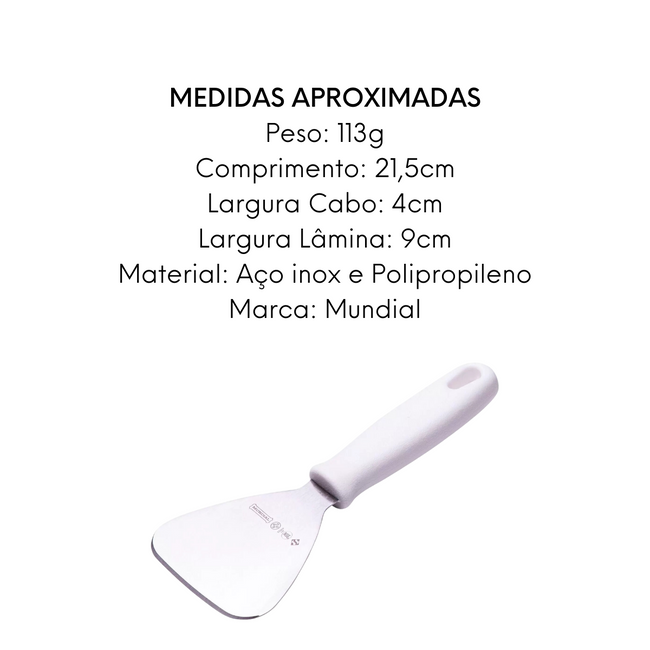 Espátula Corta Pizza Branca Hércules Main Image