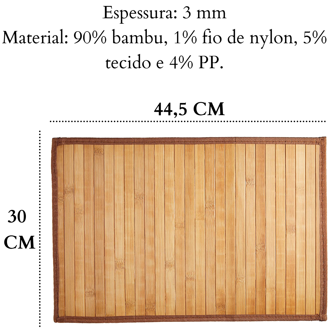 Lugar Americano Bambu Cru Mimo Mimo Style