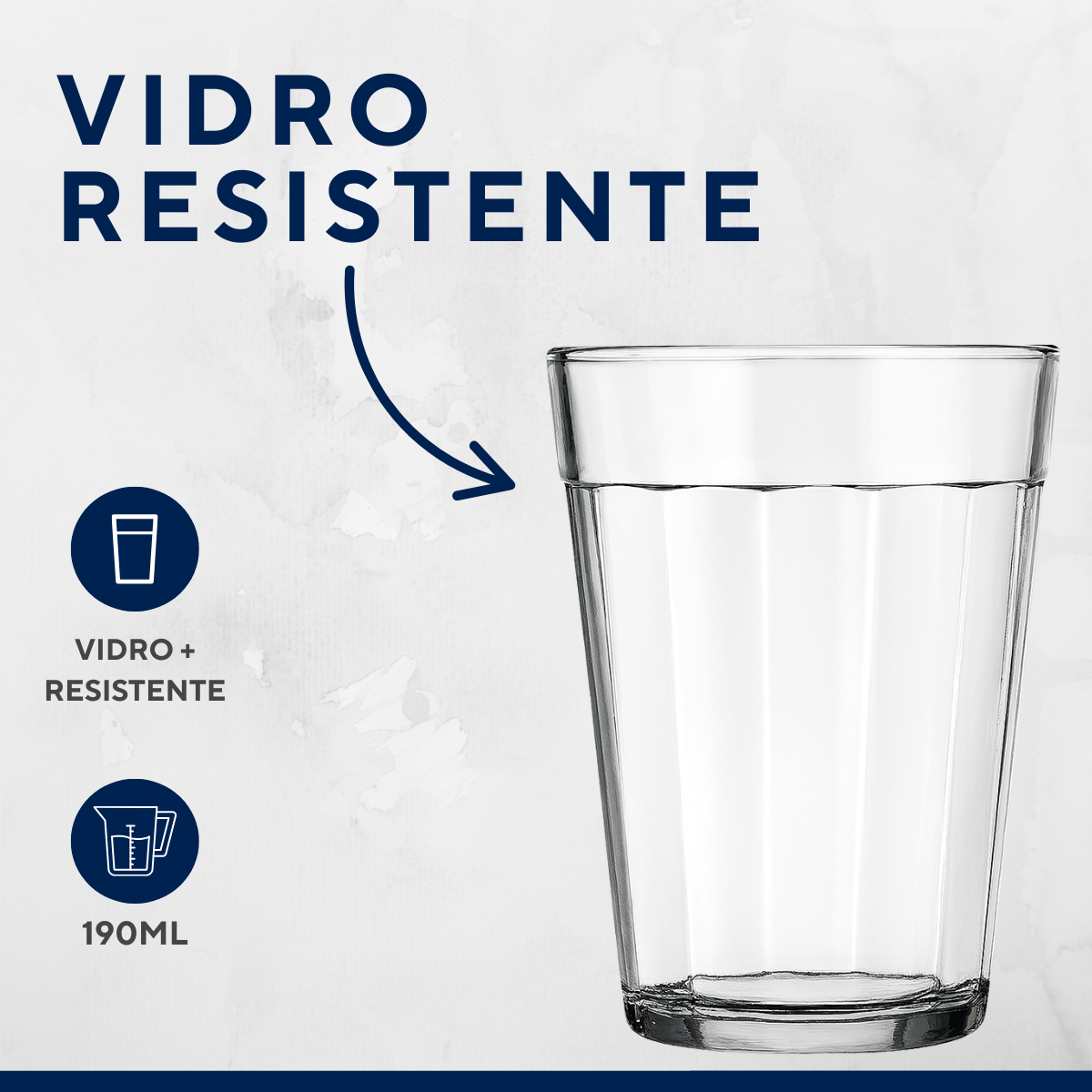 Copo Americano 190ml de Vidro