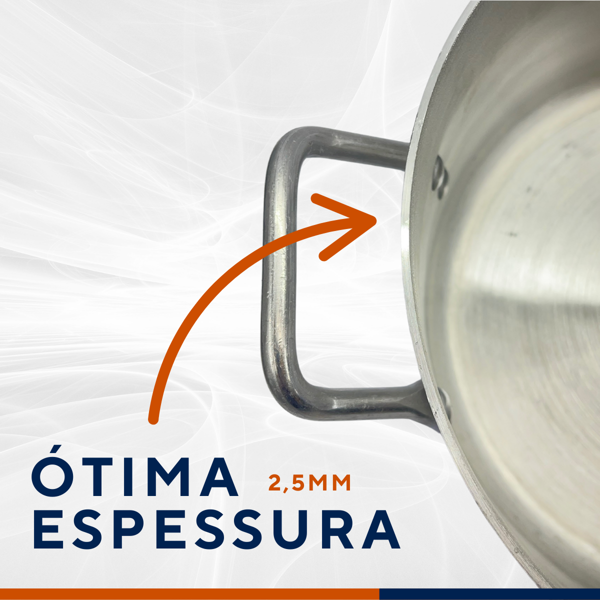 Caçarola Hotel Reta N20 Aluminio - A Gourmet