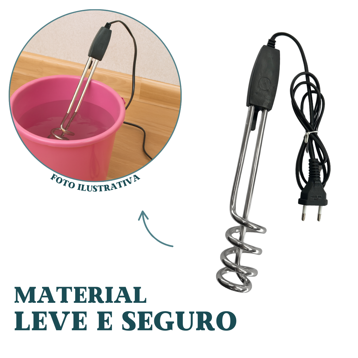Aquecedor de Agua Ebulidor 220v 60Hz
