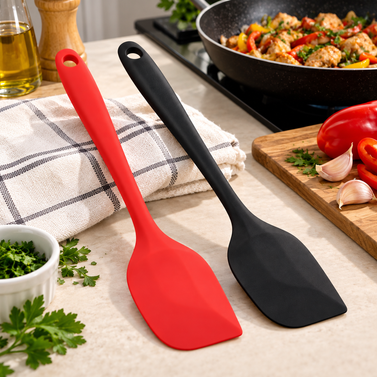 Espatula Reta SIlicone Premium 20cm