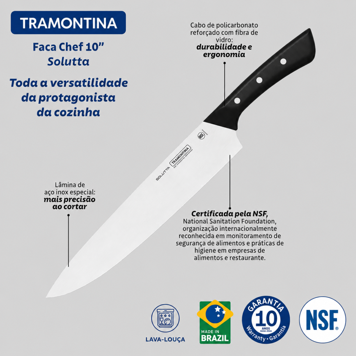 Faca Tramontina Soluta