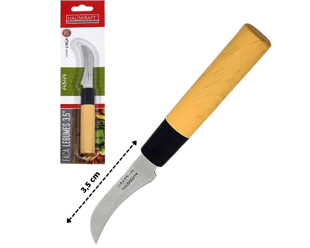 Faca Ásia 3,5¨ em Aço inox Cabo Plástico Etilux