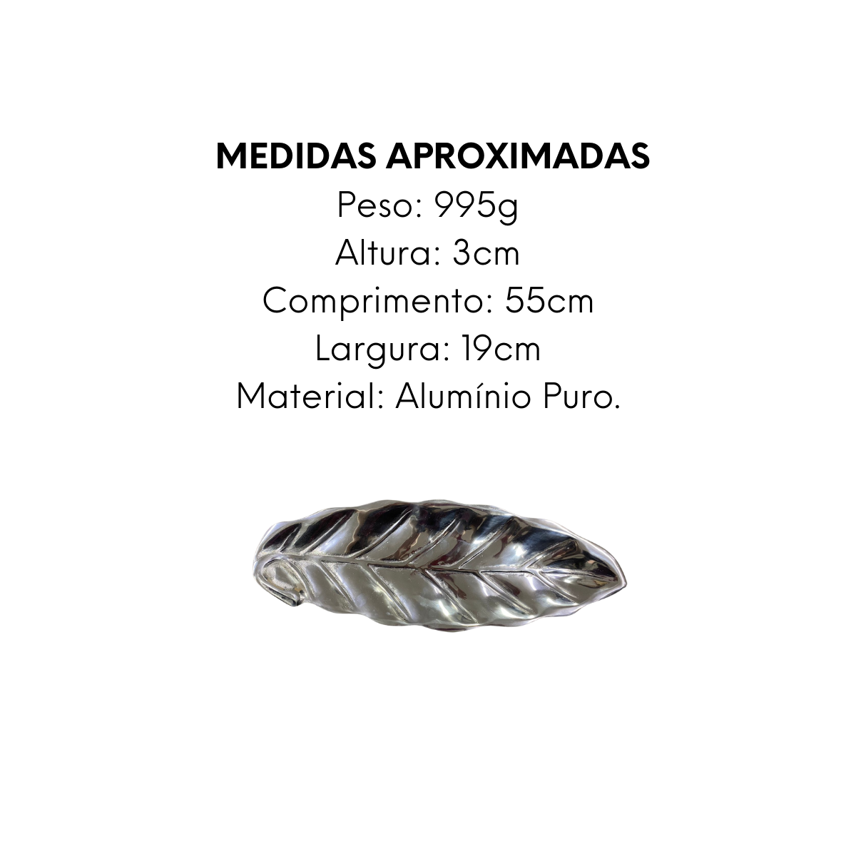 Folha Decorativa em Alumínio Puro - A Gourmet
