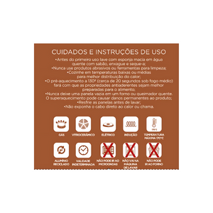 Frigideira Antiaderente N20 Terracota - A Gourmet