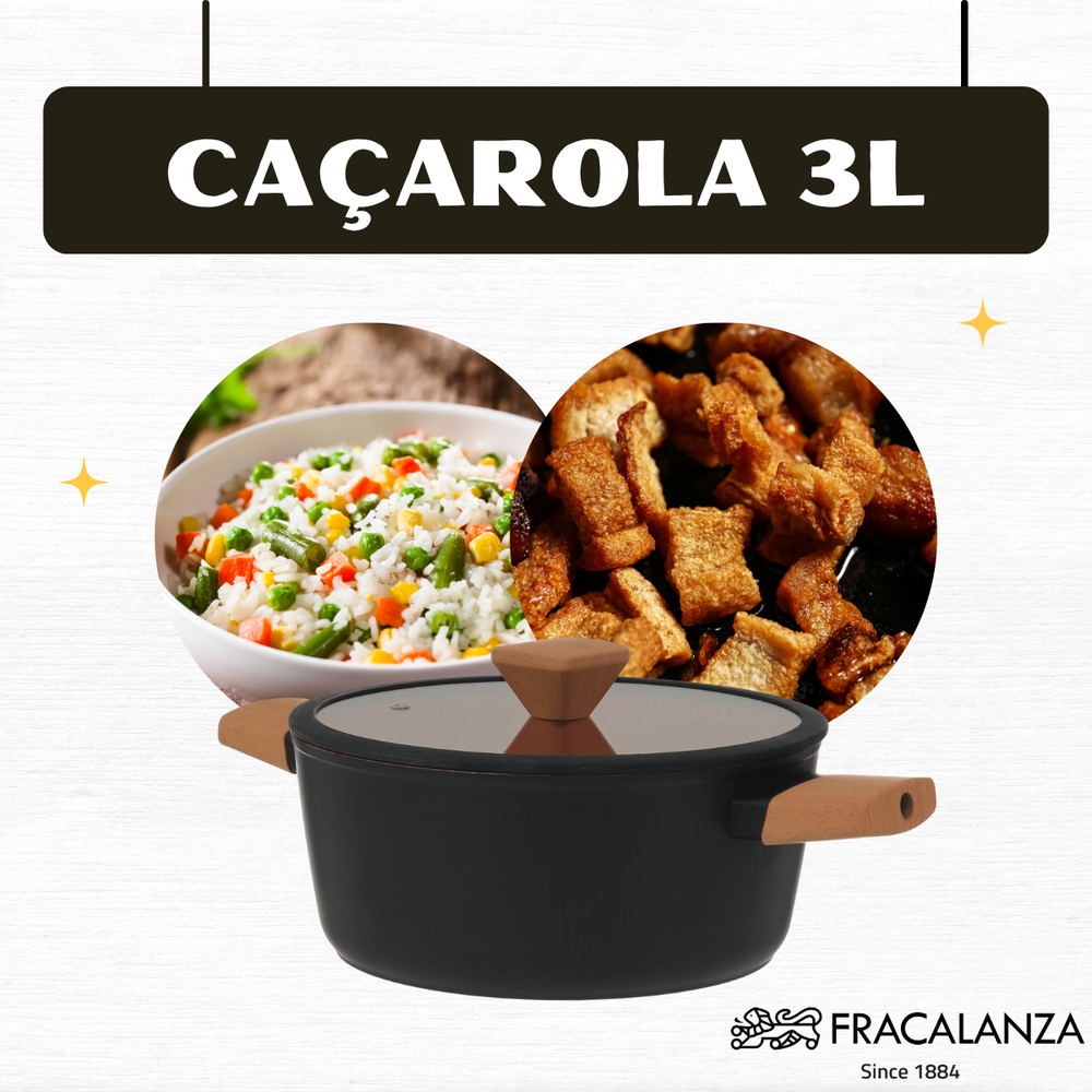 Caçarola Antiaderente Terracota N24 Com Tampa - A Gourmet