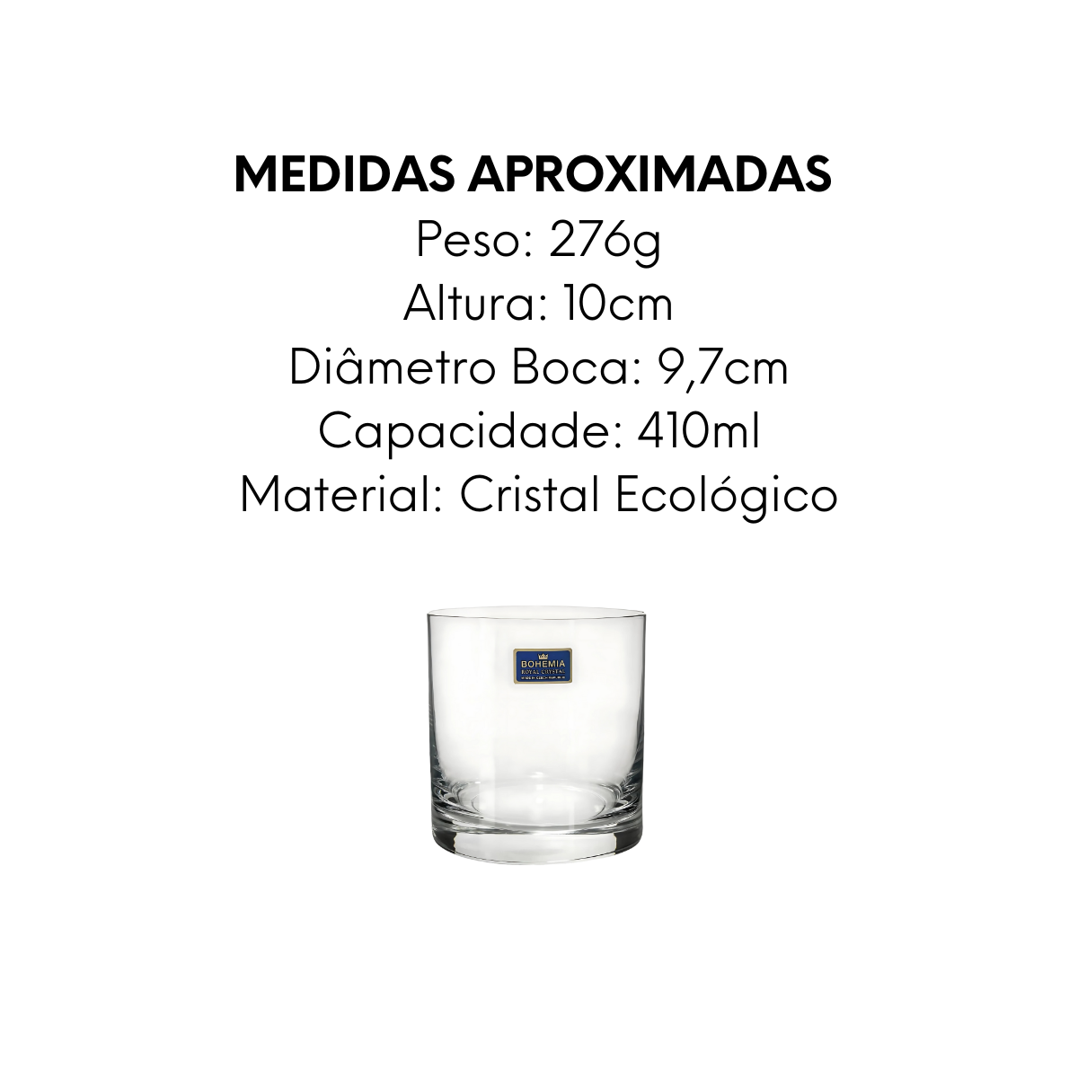Copo Whisky Bohemia Larus 410ml - A Gourmet