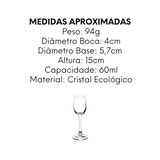 Taça Para Licor Anna Cristal Ecológico 60ml