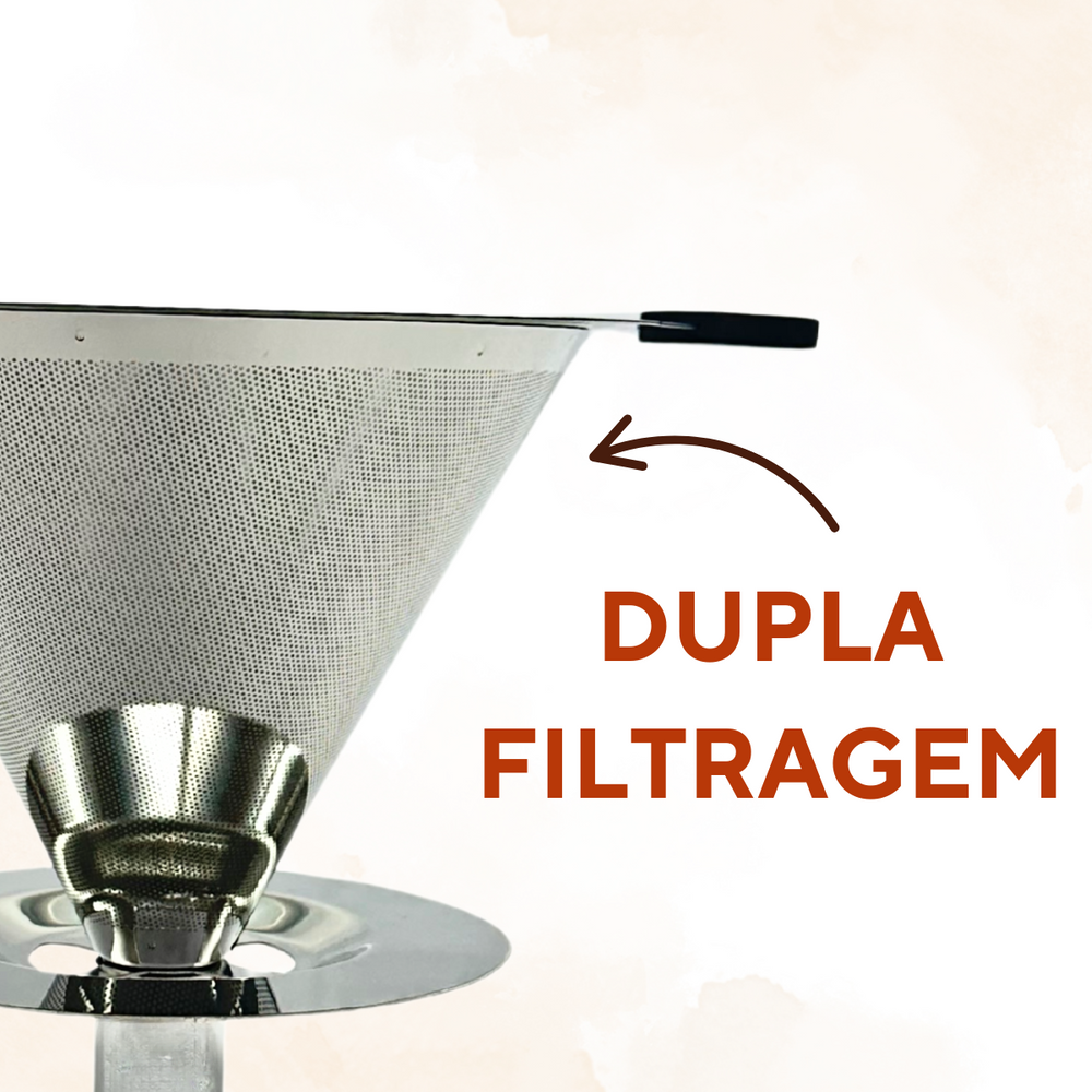 Coador em Aço Inox Reutilizavel - A Gourmet