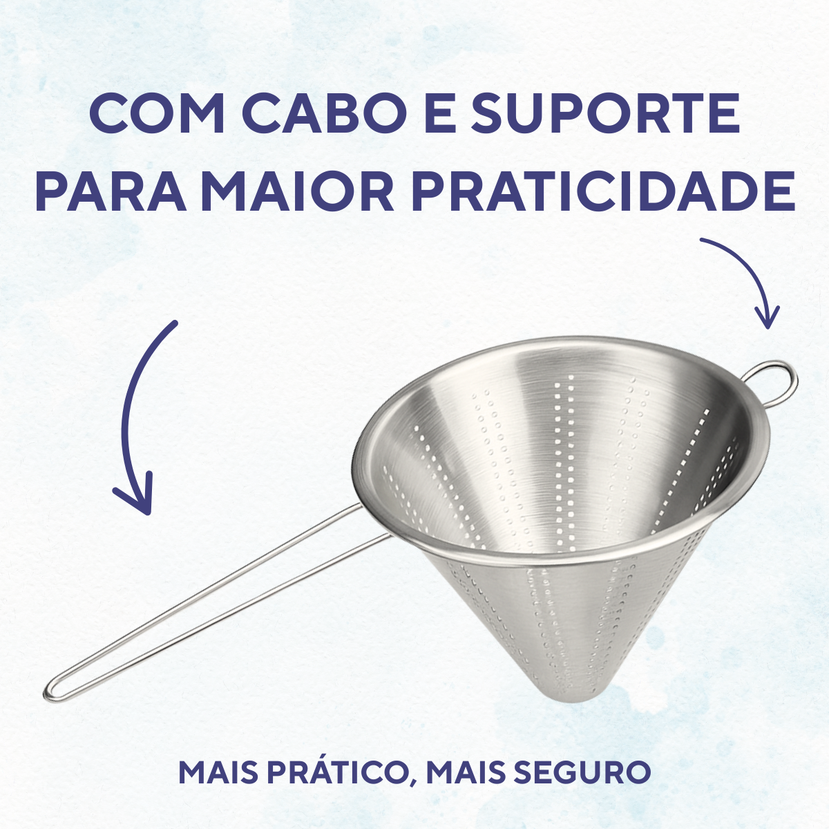 Passador Chinoy 24cm Aço Inox - A Gourmet