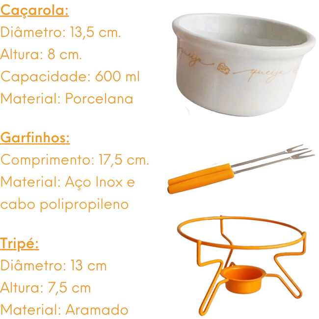 Fondue Queijo 5 peças Main Image