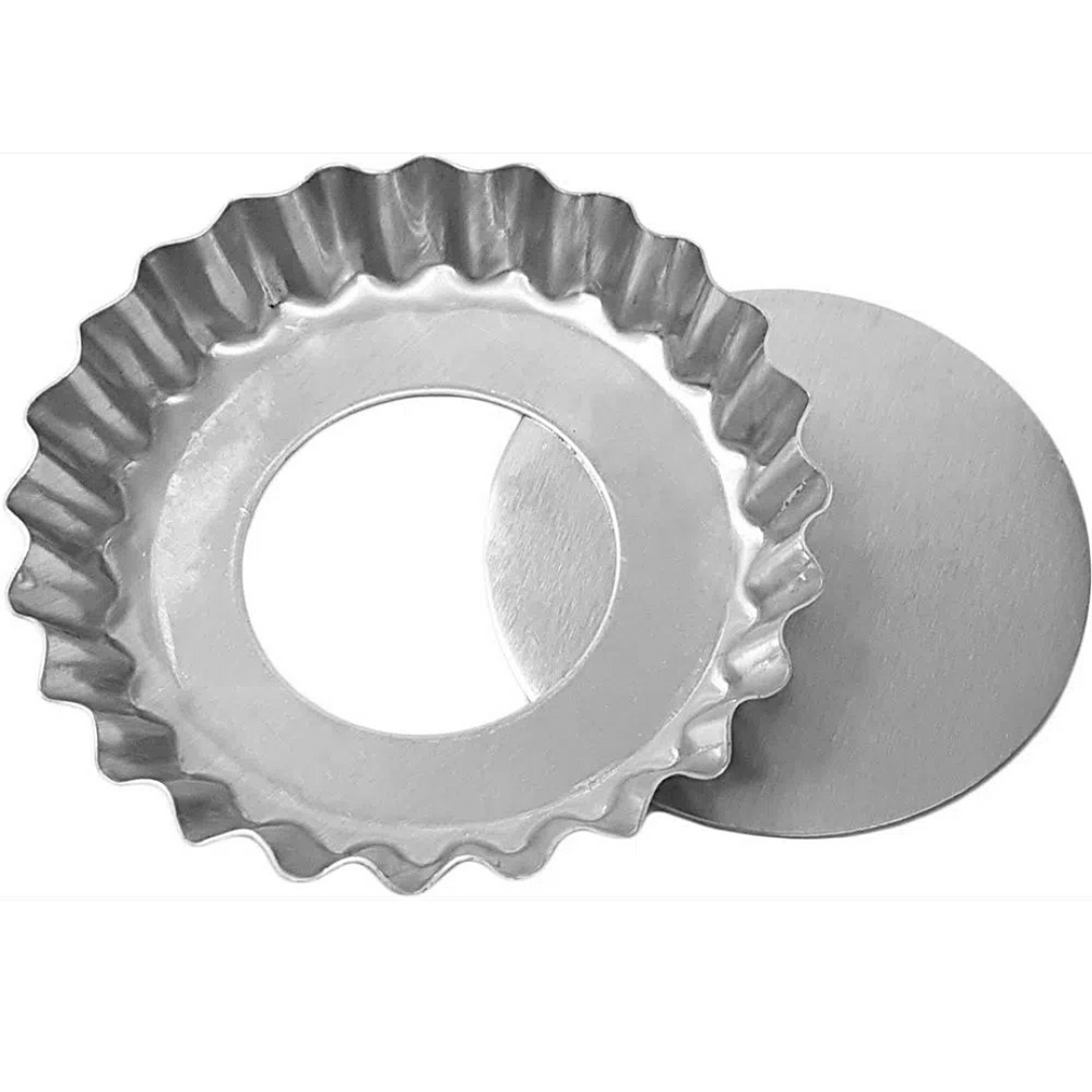 12 Forminhas Para Torta N5 Fundo Falso R&S