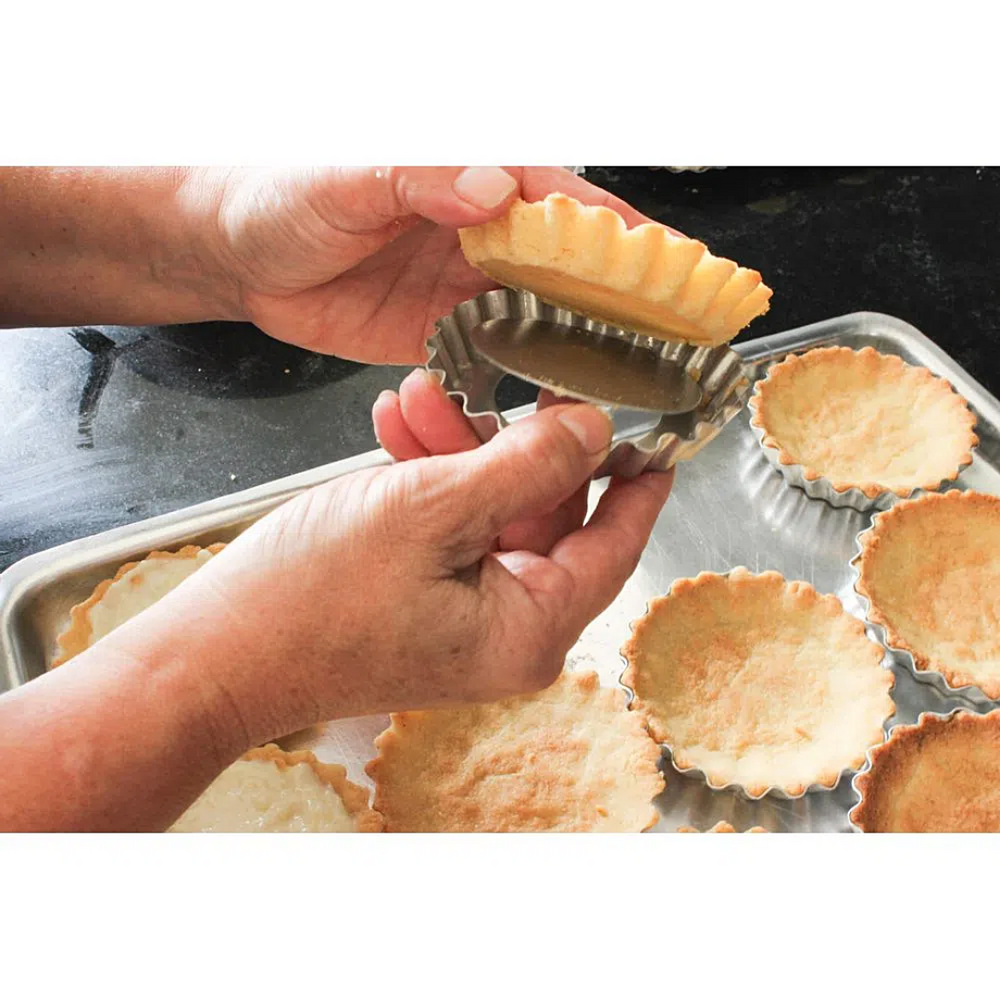 12 Forminhas Para Torta N5 Fundo Falso R&S
