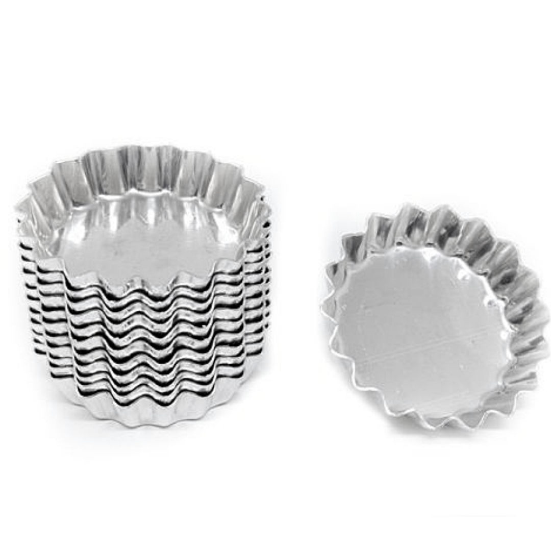 12 Forminha Para Torta N6 em Aluminio R&S