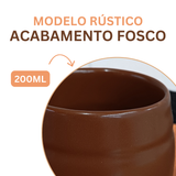 Caneca Ceramica Refrataria 200ml