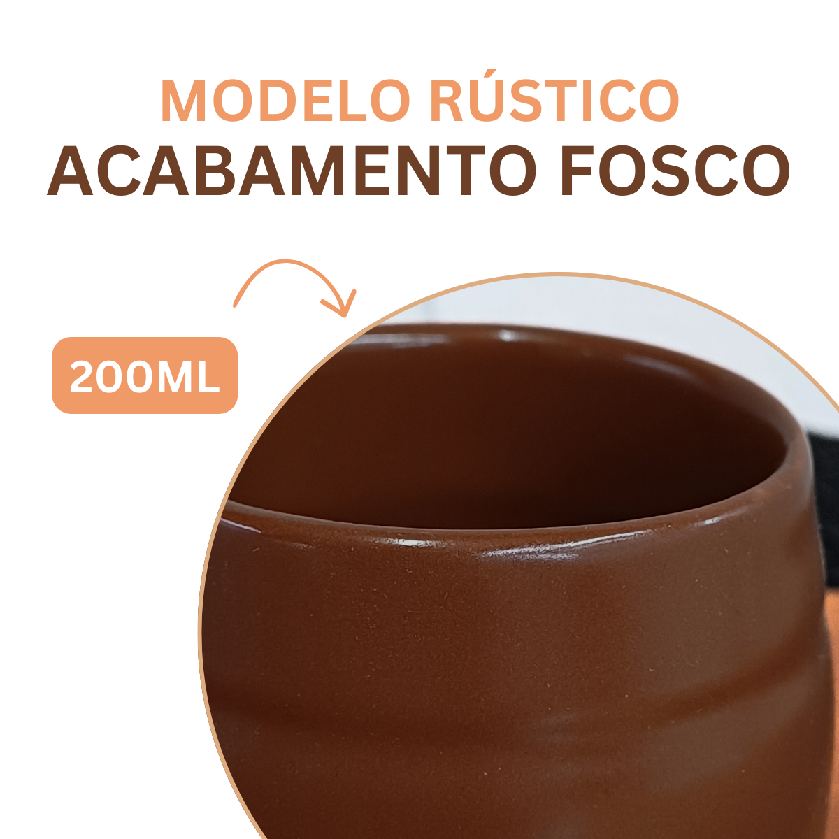 Caneca Ceramica Refrataria 200ml