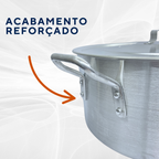 Caçarola Hotel Reta N38 Aluminio Cajamac