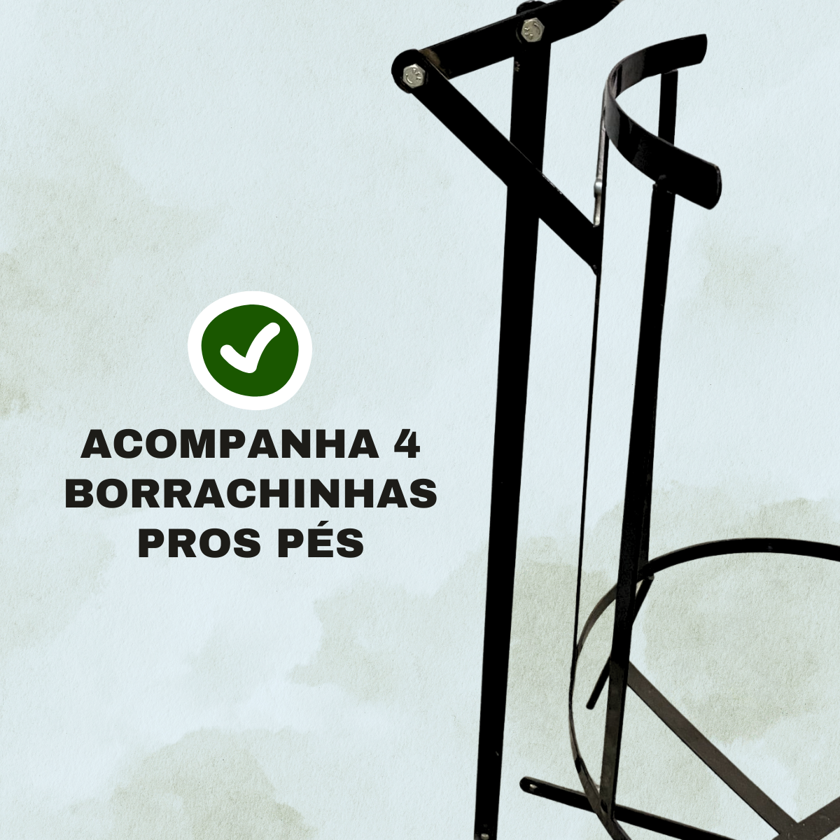Armação de Cesto Lixeira Ferro 30L - A Gourmet