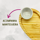 Tábua Coração Rebaixo C/ Mantegueira Porcelana - A Gourmet