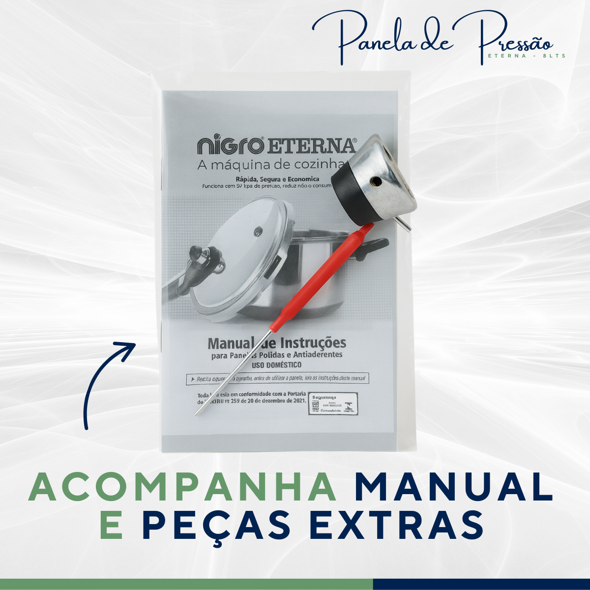 Panela pressão profissional 8Litros