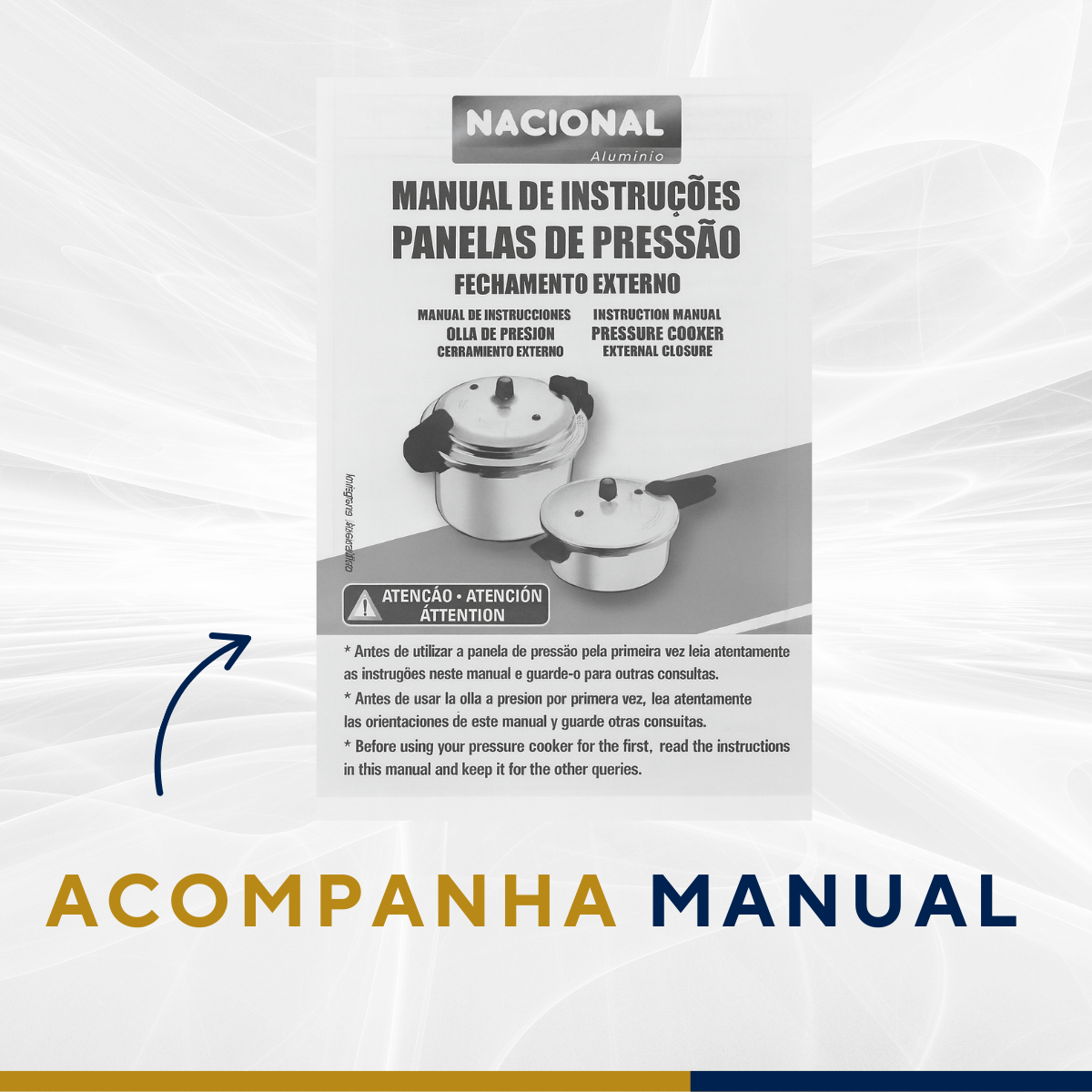 Panela pressão 7L alumínio polido