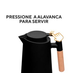 Garrafa Térmica Escandinávia Preta - A Gourmet