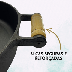 Frigideira Ferro Fundido 36cm S/Tampa - A Gourmet