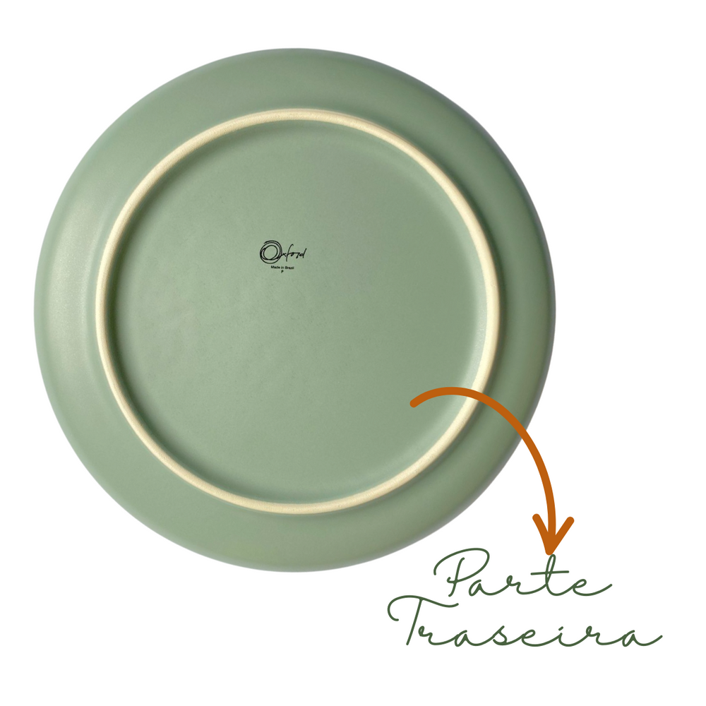 Prato Sobremesa Oasis 20cm Cerâmica - A Gourmet