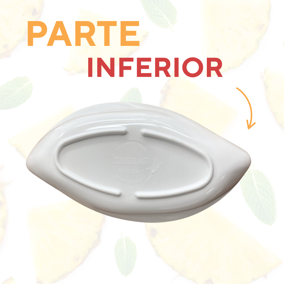 Travessa Folha 26cm em Melamina