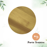 Porta Copos Redondo Bambu - A Gourmet