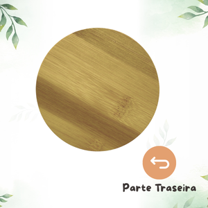 Porta Copos Redondo Bambu - A Gourmet