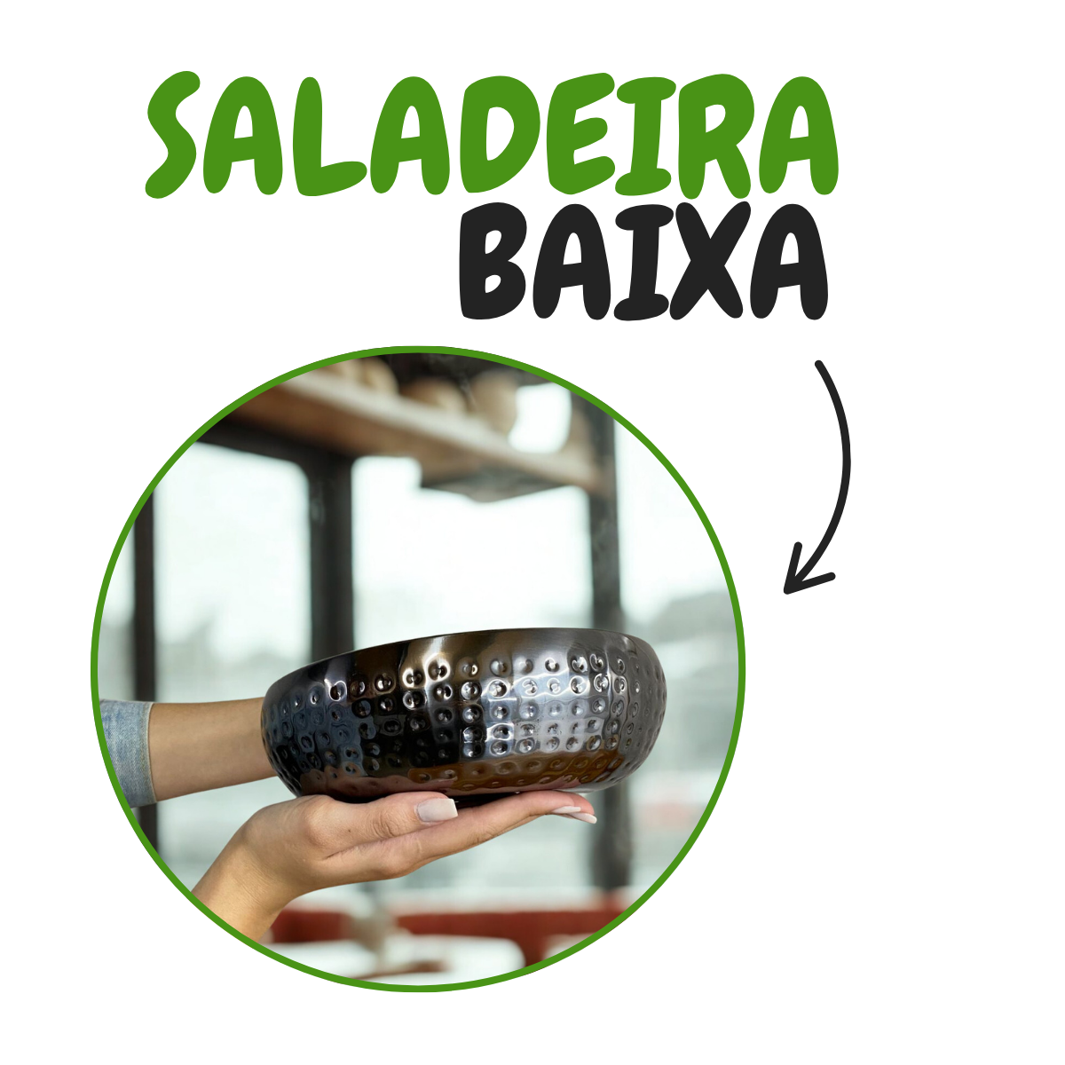 Tigela em aço inox martelado 3,5L Tuut Tigela