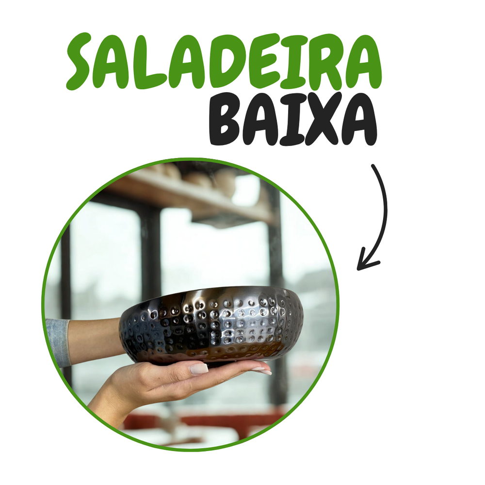 Tigela em aço inox martelado 3,5L Tuut Tigela