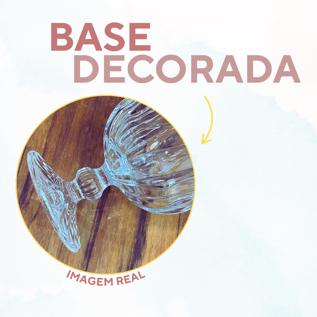 Taça de Vidro 240ml Transparente Sobremesa