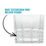 Balde Gelo C/ Pegador 830ml Vidro - A Gourmet
