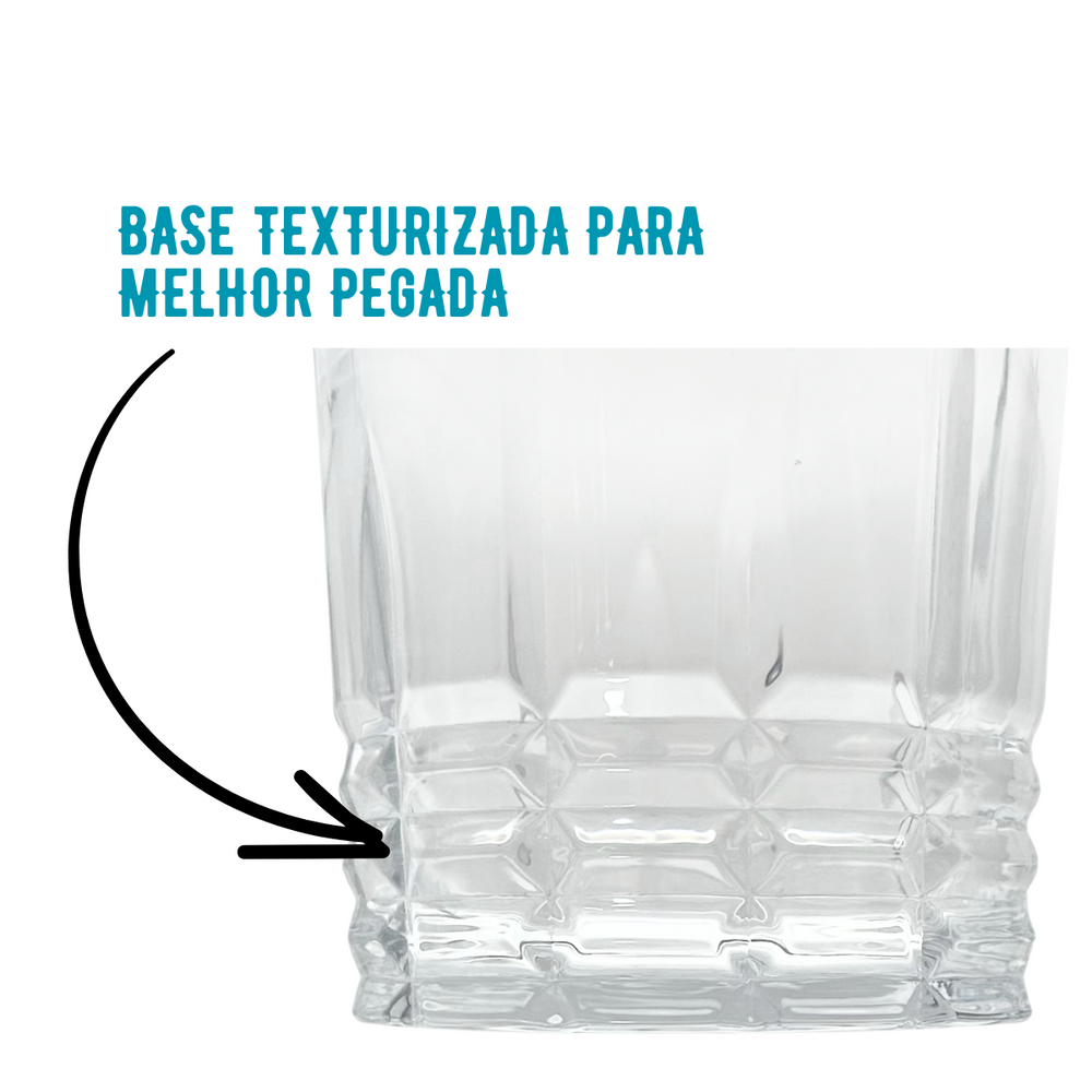 Balde Gelo C/ Pegador 830ml Vidro - A Gourmet