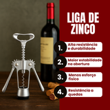 Saca Rolha 18cm Liga de Zinco Rojemac Saca Rolha
