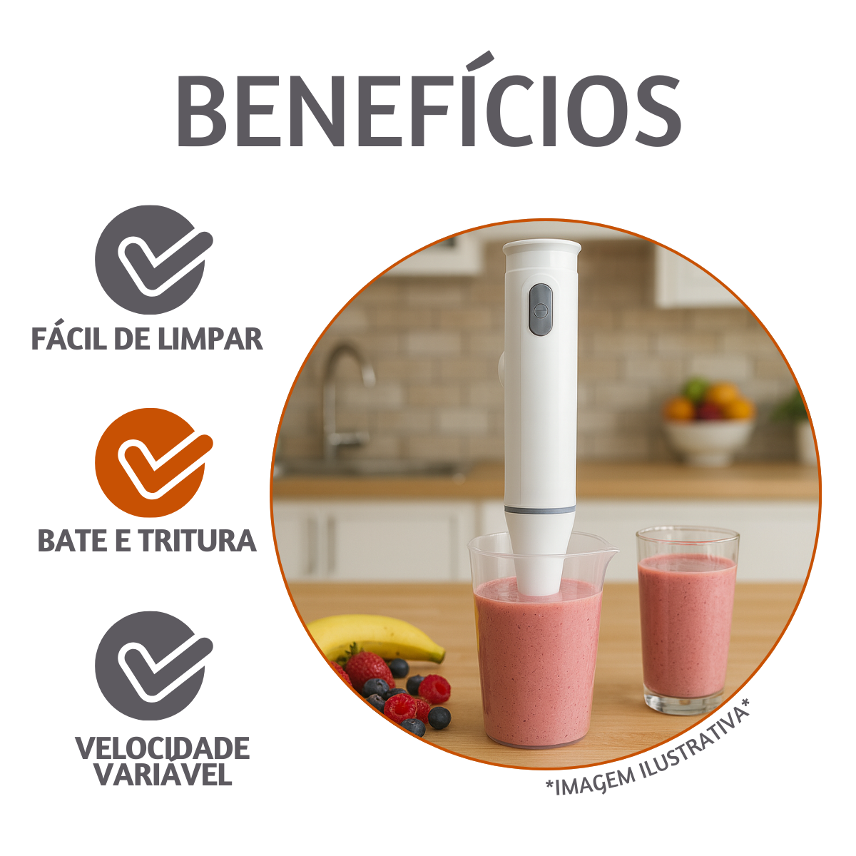 Mixer Elétrico 127V Com Copo