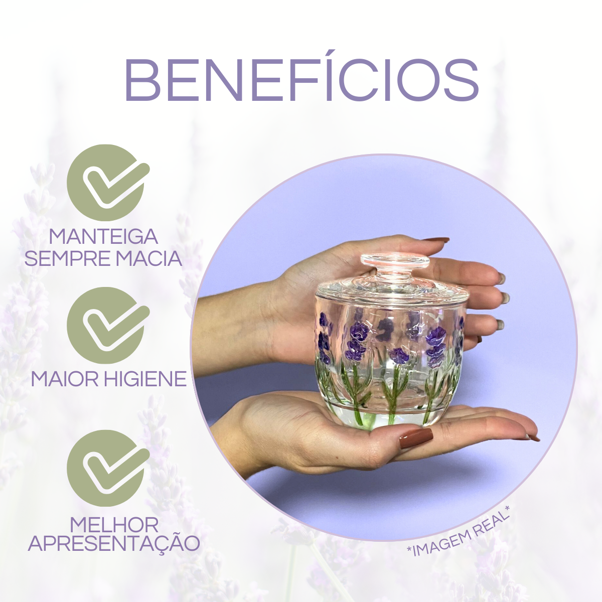 Manteigueira francesa lavanda