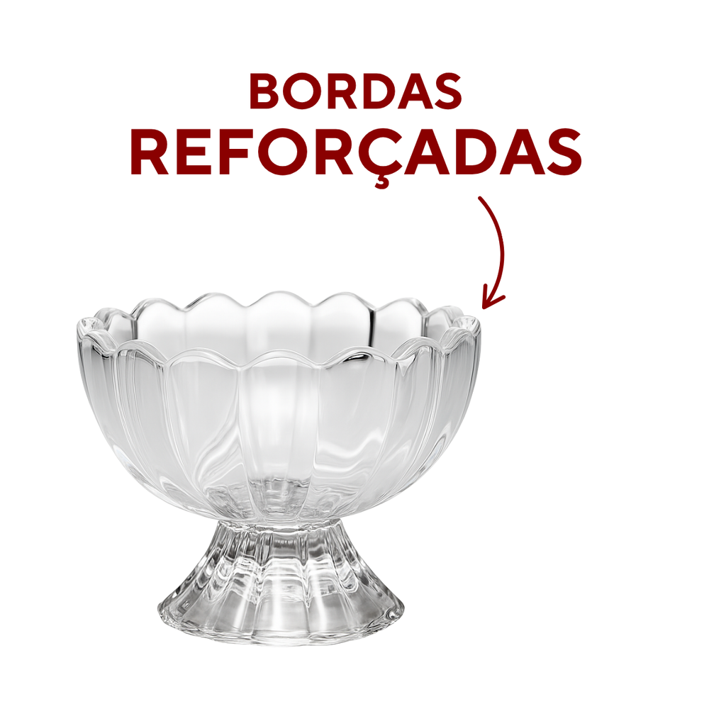 Taça Sobremesa Geneva Vidro - A Gourmet