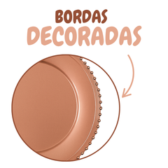 Sousplat Rose Gold 33cm Yagzi Sousplat