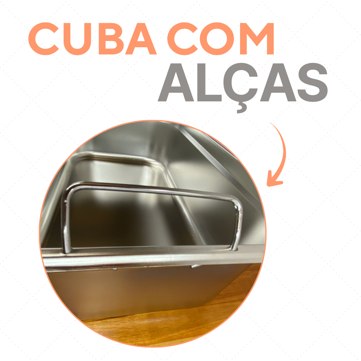 Cuba Aço Inox 1/1 150mm