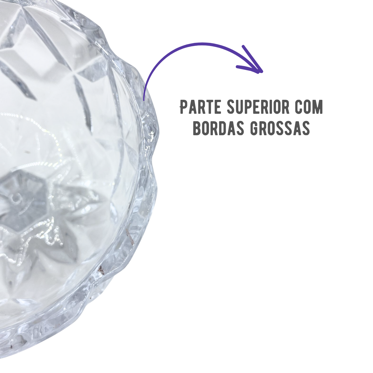 Mini Fruteira Vidro 650ml - A Gourmet