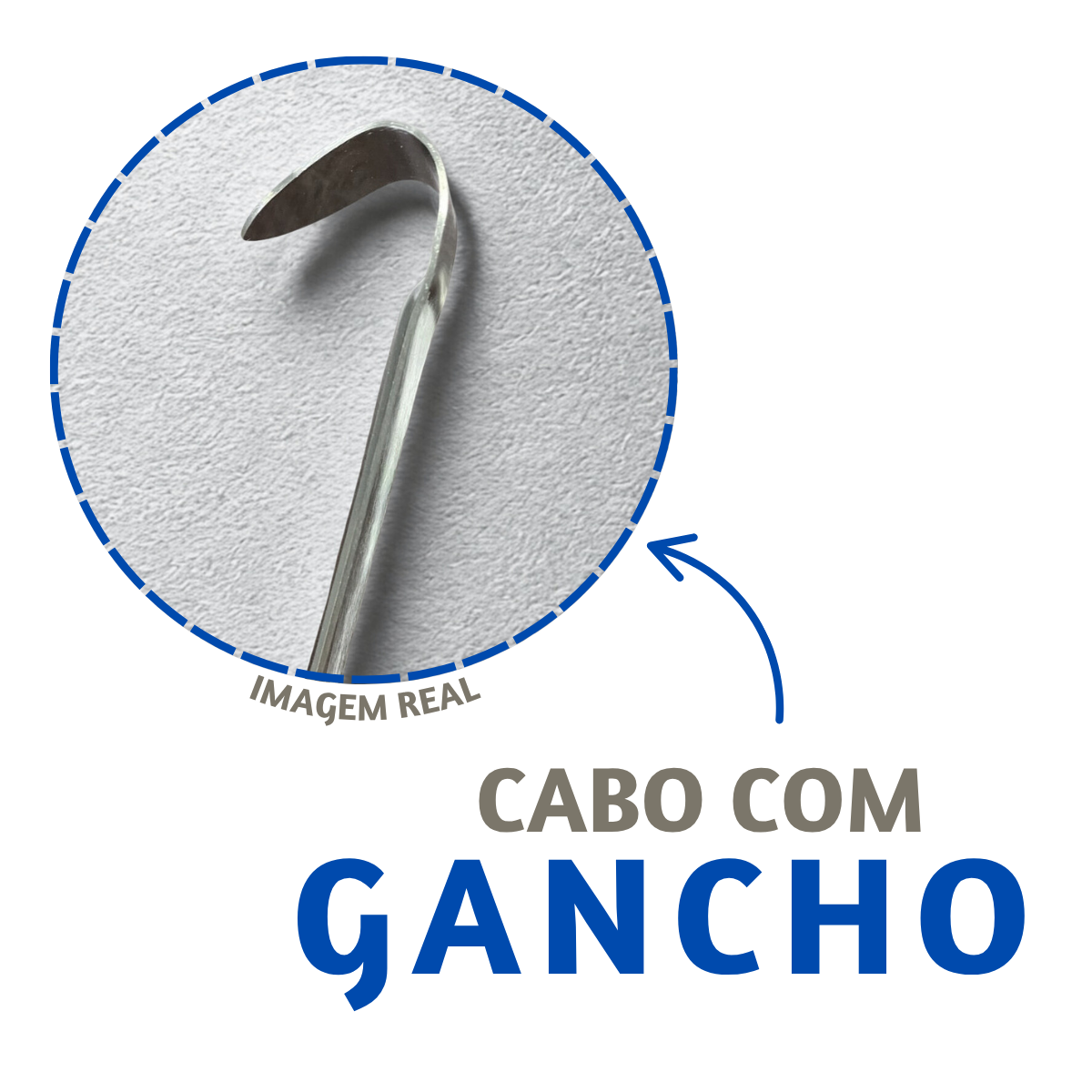 Concha Profissional 38cm Inox Com Gancho