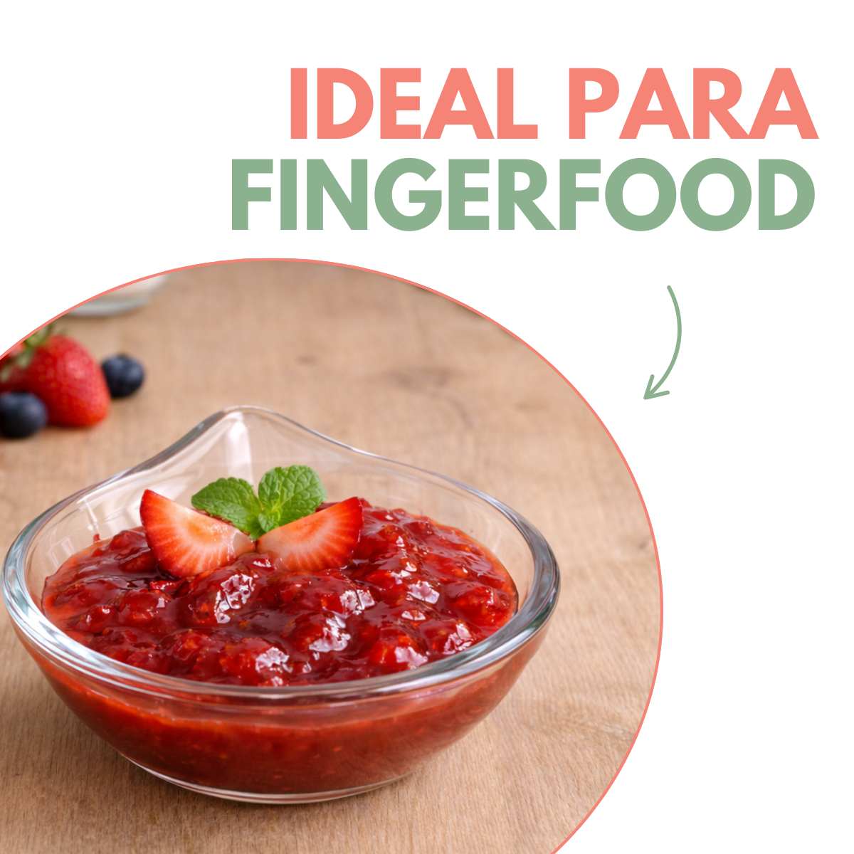 Molheira Gota Vidro Finger Food