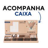 Conjunto 24 Peças Piemonte Preto A Gourmet