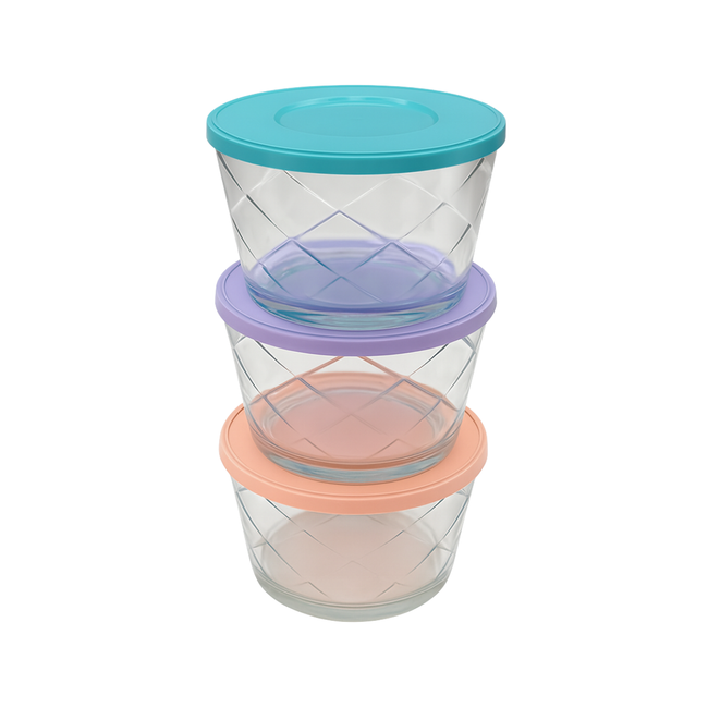 Tigela Vidro 670ml Tampa Sortida Hover Image
