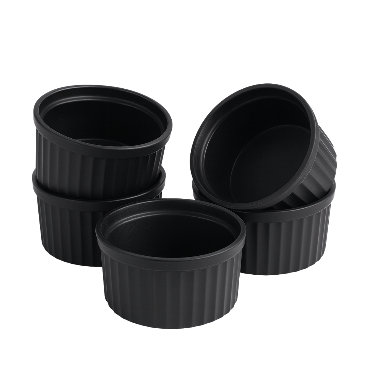 Ramequim Preto de Polipropileno 70ml