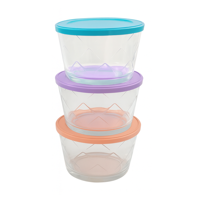 Tigela Vidro 350ml Tampa Sortida Hover Image